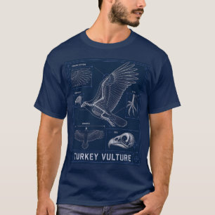 Anatomische Blauwdruk van de Kalkoengier T-shirt