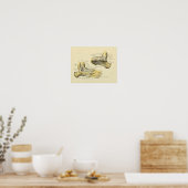 Anatomische Botten voor voetansluiting Afdrukken A Poster (Keuken)