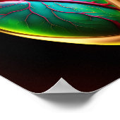 Anatomische Glass Heart Digital Art Poster (Hoek)