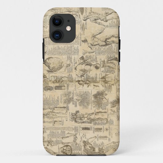 Anatomische Grafiek uit Cyclopaedie 1728 Case-Mate iPhone Case (Achterkant)