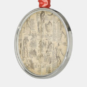 Anatomische Grafiek uit Cyclopaedie 1728 Metalen Ornament (Links)