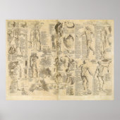 Anatomische Grafiek uit Cyclopaedie 1728 Poster (Voorkant)