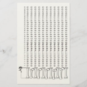 Anatomische Hart Gewoonte Tracker – Gotische Gewoo Briefpapier