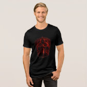 Anatomische hart grafische heren T-shirt (Voorkant volledig)