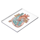 Anatomische hart hartverpleegkundige Practioner Ko Notitieboek (Linkerzijde)