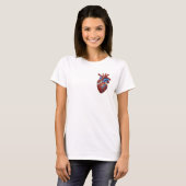 Anatomische Hart Illustratie T-Shirt (Voorkant volledig)