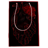 Anatomische Hart Liefde Gift Zak Medium Cadeauzakje (Voorkant)