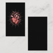 Anatomische hartanatomie Kunstcardiologie Visitekaartje (Voorkant / Achterkant)