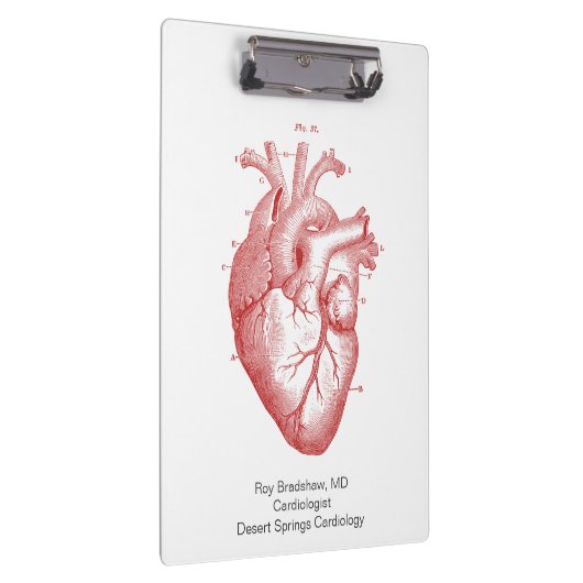 Anatomische hartcardiologie Patiëntenklembord Klembord (Rechts)