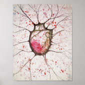 Anatomische hartillustratie - 8,5 x 11 Poster (Voorkant)