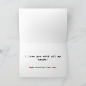 Anatomische hartkaart feestdagen kaart (Binnen)