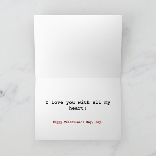 Anatomische hartkaart feestdagen kaart (Binnen)