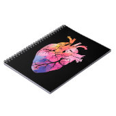 Anatomische hartkleurige pasta-anatomische cardiol notitieboek (Linkerzijde)