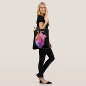 Anatomische hartkleurige pasta-anatomische cardiol tote bag (Op model)