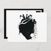 anatomische hartstethoscoop briefkaart (Voorkant / Achterkant)