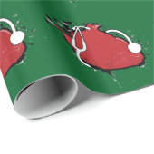 anatomische hartstethoscoop cadeaupapier (Rol Hoek)