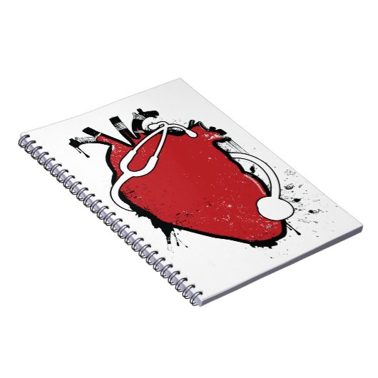 anatomische hartstethoscoop notitieboek (Rechterzijde)