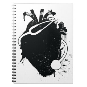 anatomische hartstethoscoop notitieboek