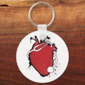 anatomische hartstethoscoop sleutelhanger (Voorkant)