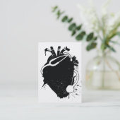 anatomische hartstethoscoop visitekaartje (Staand voorkant)