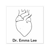 Anatomische Heart Self-Inking Stamp Zelfinktende Stempel (Design)