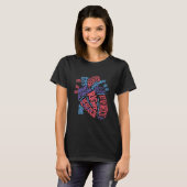 Anatomische humane hartcardiologie t-shirt (Voorkant volledig)