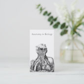 Anatomische illustratie Medische wetenschappen Visitekaartje (Staand voorkant)