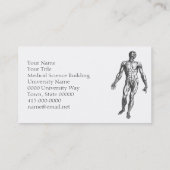 Anatomische illustratie Medische wetenschappen Visitekaartje (Achterkant)