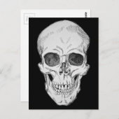 Anatomische illustratie van de menselijke schedel  briefkaart (Voorkant / Achterkant)