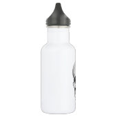 Anatomische illustratie van de menselijke schedel  waterfles  (Links)