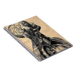  anatomische illustratie van het bovenlichaam notitieboek