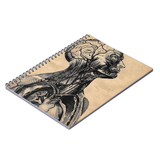  anatomische illustratie van het bovenlichaam notitieboek (Linkerzijde)