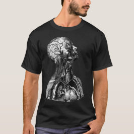  anatomische illustratie van het bovenlichaam t-shirt