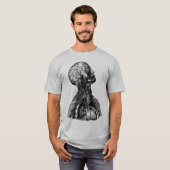 anatomische illustratie van het bovenlichaam t-shirt (Voorkant volledig)