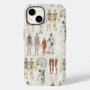 Anatomische illustraties uit het verleden iPhone 14 hoesje