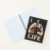  anatomische longen | Breath Life Art Notitieboek (Binnen)