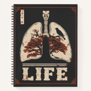 anatomische longen Breath Life Art Notitieboek