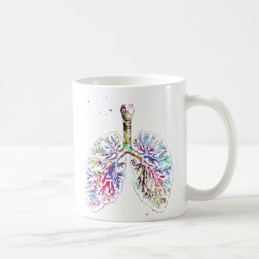 Anatomische longen koffiemok (Rechts)