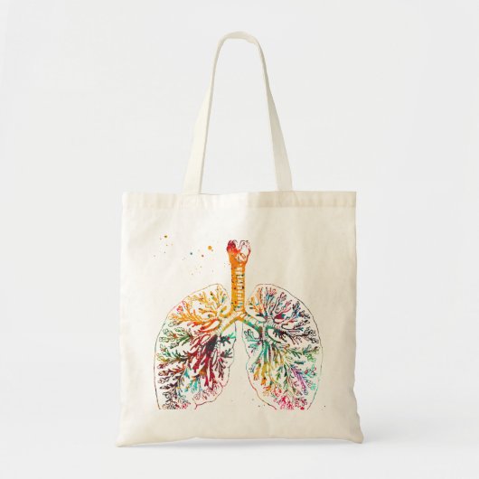 Anatomische longen tote bag (Voorkant)