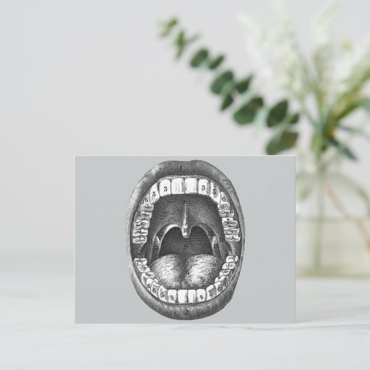  anatomische mond briefkaart (Staand voorkant)