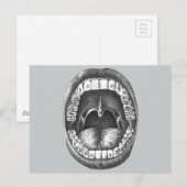 anatomische mond briefkaart (Voorkant / Achterkant)