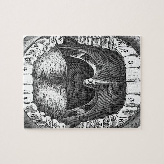 anatomische mond legpuzzel (Horizontaal)