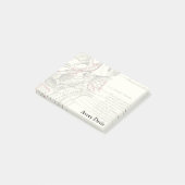 anatomische ondergrond van de schedel post-it® notes (Schuin)