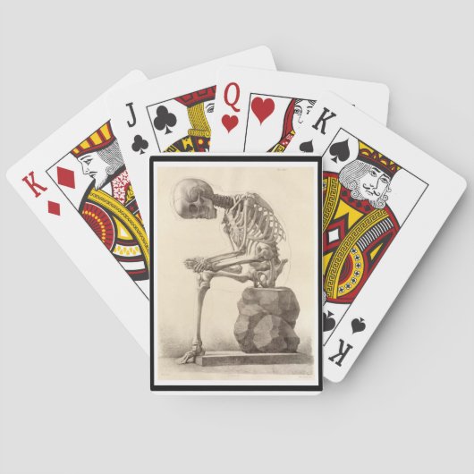  anatomische Skeletafspeelkaartdeck Speelkaarten (Achterkant)