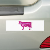 Anatomische spoelkoeien bumpersticker (Op auto)