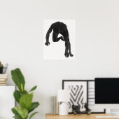 Anatomische studie van de nek van een man poster (Thuiskantoor)