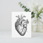 anatomische tekening menselijk hart briefkaart (Staand voorkant)