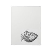anatomische tekening menselijk hart notitieblok (Linkerzijde)