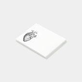 anatomische tekening menselijk hart post-it® notes (Schuin)