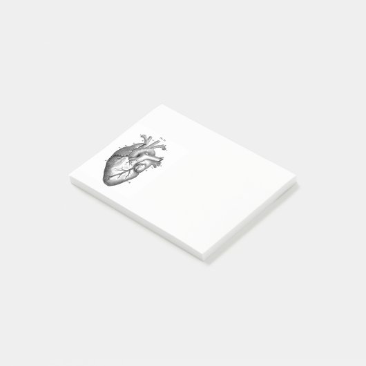  anatomische tekening menselijk hart post-it® notes (Schuin)